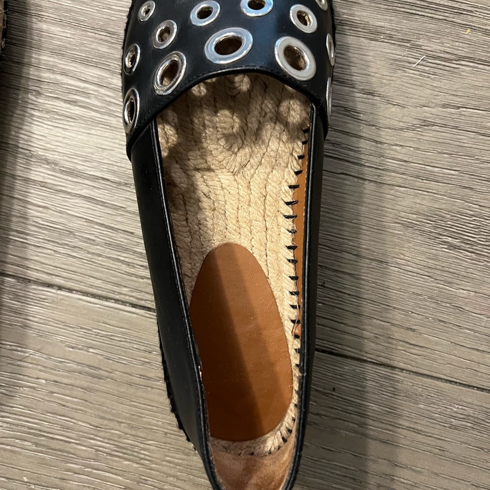 Authentic Givenchy Studded Leather Flat Espadrill… - image 5